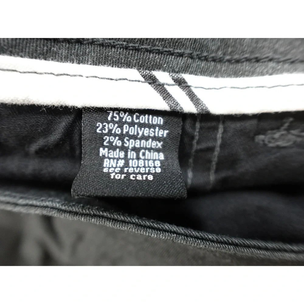 RSQ Slim Straight Pants Mens 30x32 Grey Charcoal Chino Skater Trousers‎